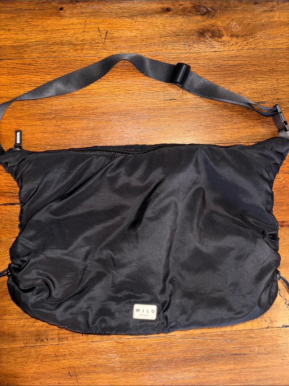 WILO The Label Black Nylon Crossbody Shoulder Bag
